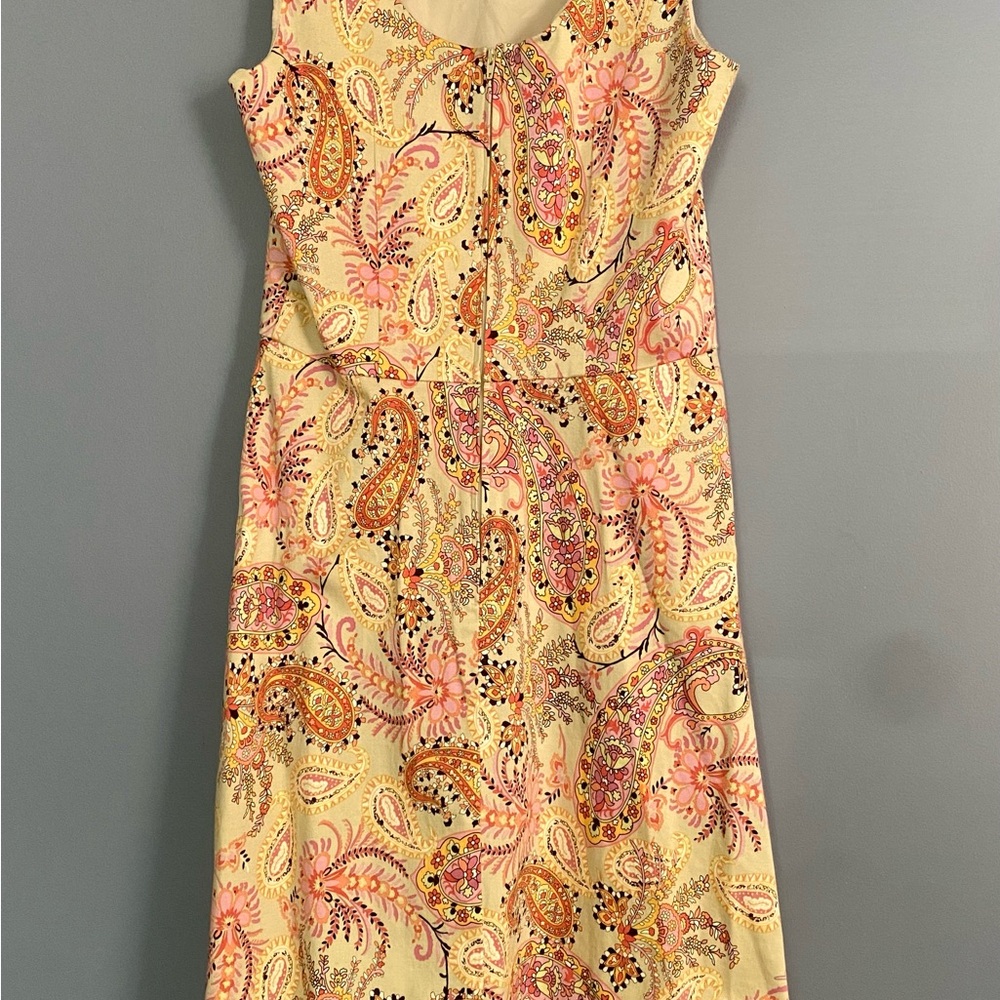 Elegant Paisley Print Dress